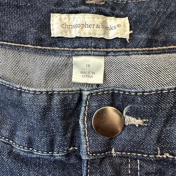 Christopher & Banks Women’s Jeans Straight Leg Size 16 - Picture 6 of 10